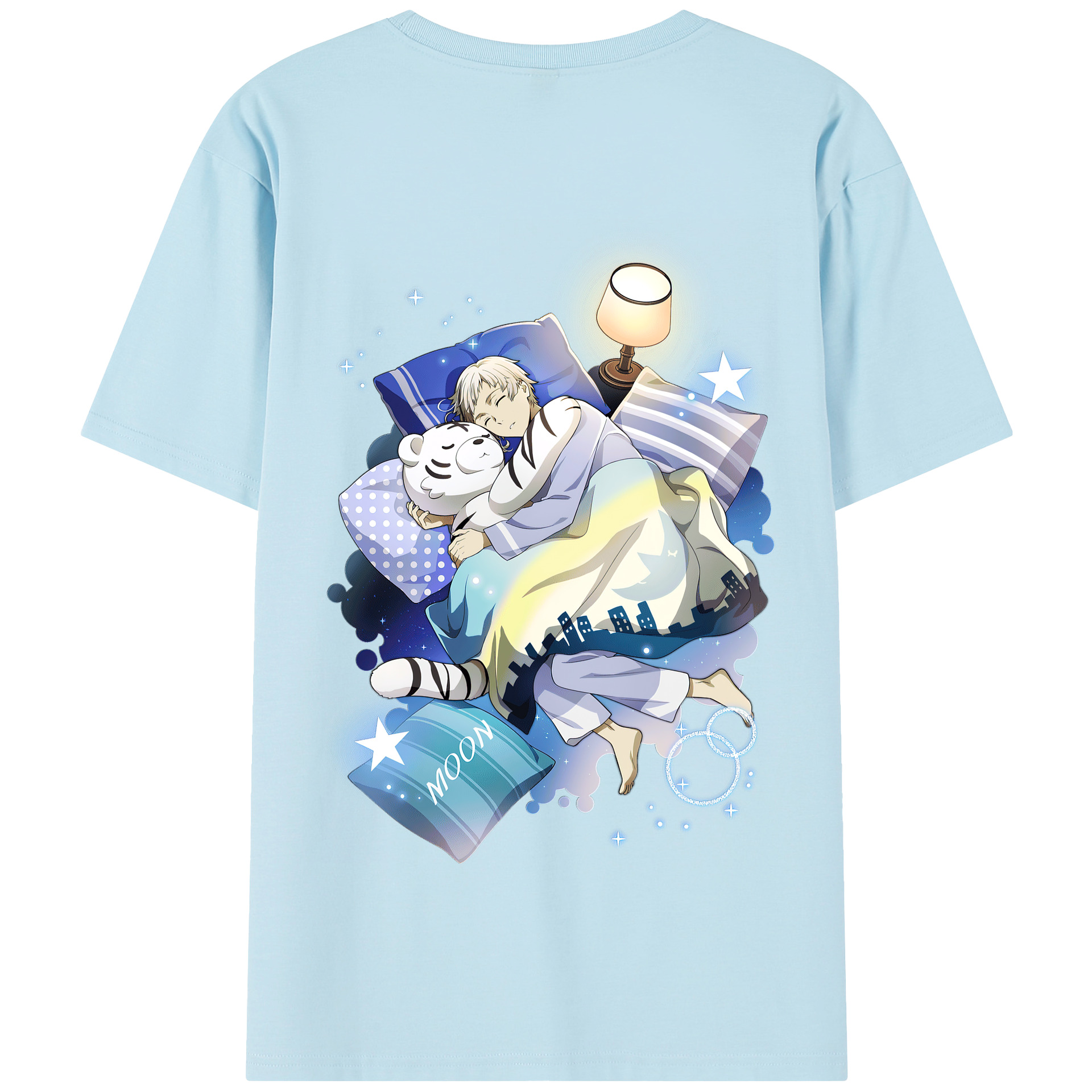 （画像用） 文豪ストレイドッグス Bungo Stray Dogs 綿100％半袖Tシャツ（背面プリント）